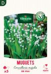 Bulbes à fleurs à planter au printemps - Muguet Convallaria Majalis (x5) - face recto